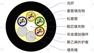 GYFTY光缆截面