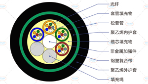 GYFTY53光缆截面