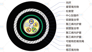 GYTA53+33光缆截面
