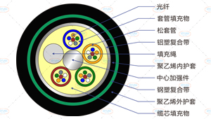 GYTA53光缆截面